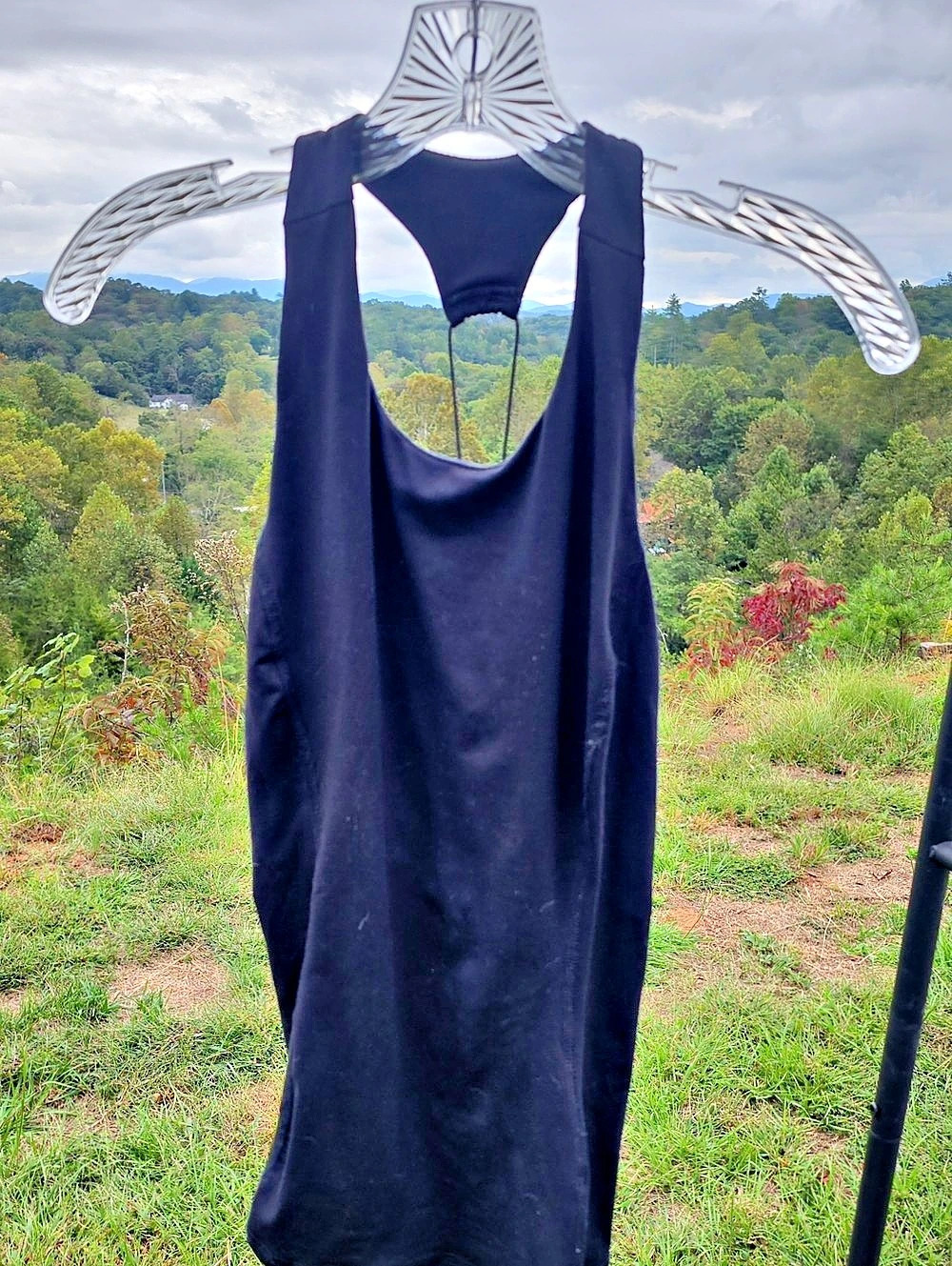FP Movement Black Workout Top, Criss Cross Back